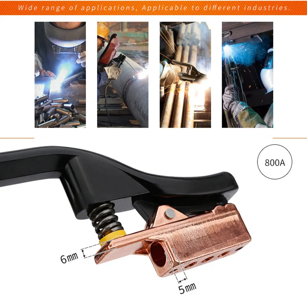 1 шт. 800A Профессиональный сварочный стержень зажим сварочные держатели палка Нескользящая ручка зажим инструмент для сварки аксессуары