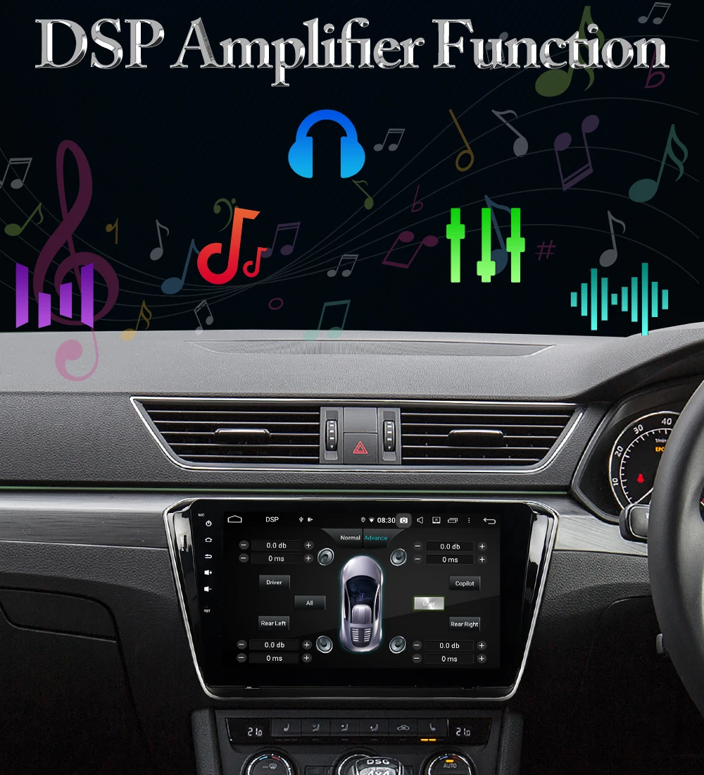 Top Owtosin Car Radio Multimedia Video Player Navigation GPS Android 9.0 For Skoda Superb 2015 2016 2017 2018 Car 4GB RAM 6