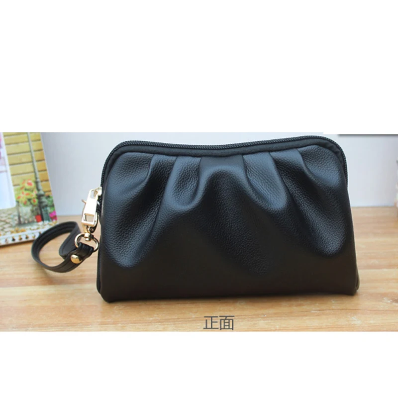 

Cosmetic bag 5.5-inch mobile phone bag female wrinkle clutch bag Cosmetic Case Cosmetic Organizer Beautician Wash makeup Bag