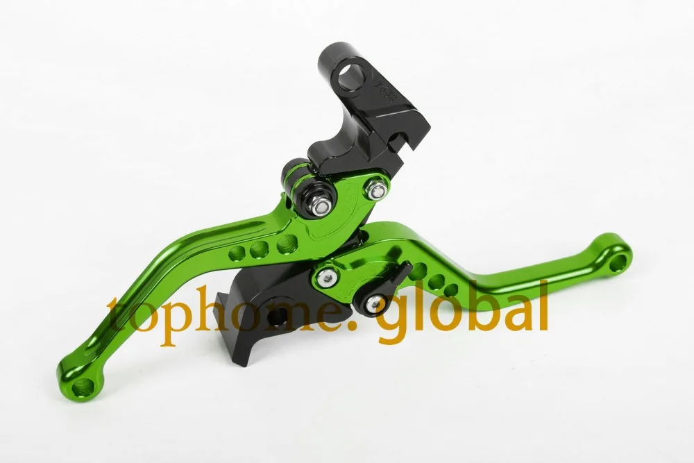 Accessoires moto Pour Kawasaki Z750R 2011,2012 Vert Guidon CNC Embrayage Leviers De Frein Court