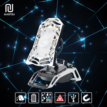 

Rechargeable LED Floodlight IP65 Spider Design Mobile Task Light 180 Degree Flexible Angle USB cable Garage Portable Spotlight
