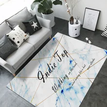 Современный минималистичный гостиной мраморные полосатые коврики мягкие противоскользящие прикроватные одеяла ковры английские персонажи полиэстеровый напольный коврик