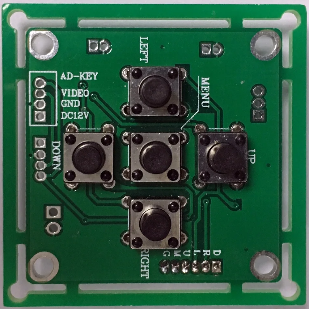 Плата меню Diske OSD для видео 6PINs CCTV плата камеры модуль AHD аналоговая камера