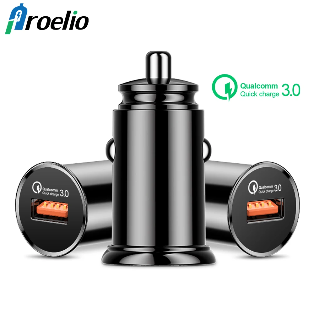 Proelio Quick Charge 3.0 USB Car Charger For iPhone 7 8 Plus X XR XS Max QC3.0 Fast Car Charging Phone Charger For Xiaomi Mi 8 9