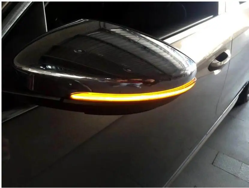 Мигание заднего зеркала светодиодный поток воды зеркало заднего вида указатель поворота светильник для VW Passat B7 CC Jetta MK6 Beetle Scirocco
