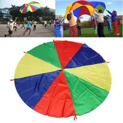 2 м зонтик от дождя парашют игрушка детский спорт на открытом воздухе развивающая игрушка прыжок-мешок Ballute игрушечный парашют 8 Браслет