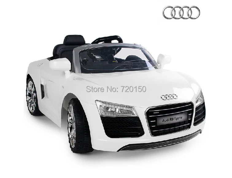 audi r8 porte , enfants tour sur la voiture avec chargement manuel