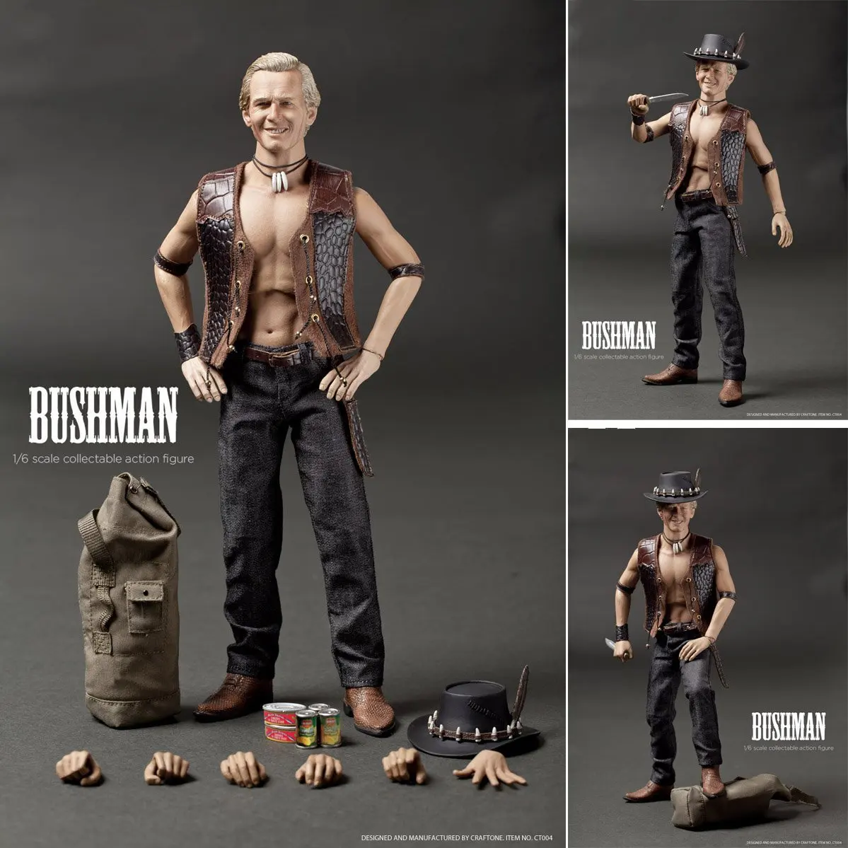 

CRAFTONE 004 1/6 Bushman Dundee 12" Collectible Action Figure