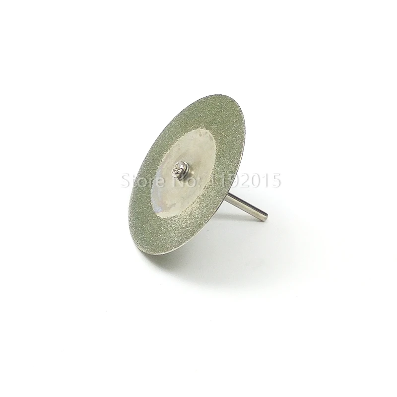 Ztdplsd 10 шт. 50 мм Diamond Режущие диски серебро Резка диски + 2 шт. 3 мм подключения хвостовиком для DREMEL дрель fit роторный инструмент