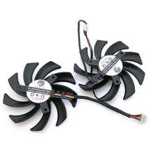 2pcs/lot POWER LOGIC PLD09210S12HH DC12V 0.40A 86mm 4Pin For XFX R9 280X 270X 290X Graphics Card Cooling Fan