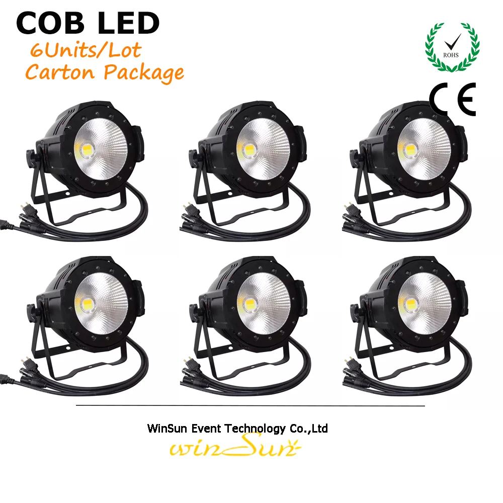 

LED Par Light COB 110V 220V 240 V 3200K With 100W LED 6Units Carton