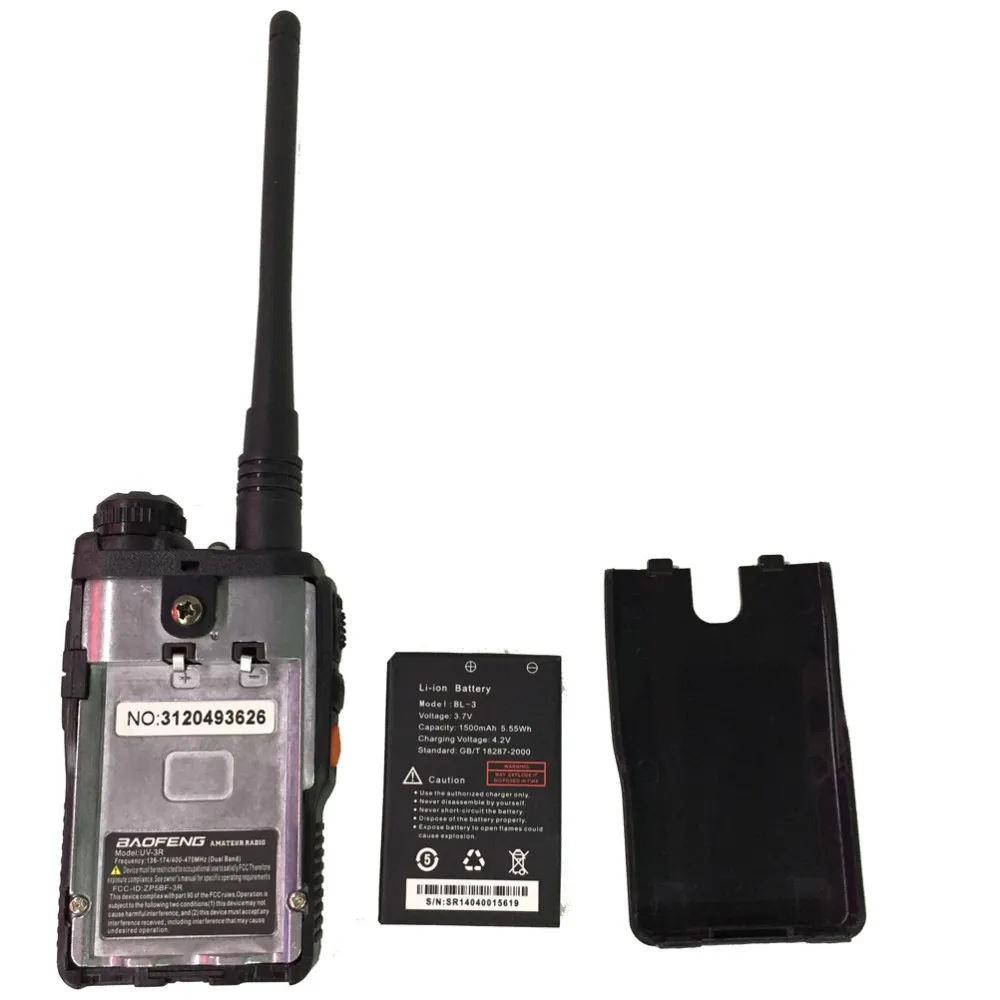 Baofeng UV-3R Walkie Talkie 10KM 2W 99CH UHF VHF FM VOX Pofung UV 3R walk talk Dual Band Two Way Radio amador UV3R (5)