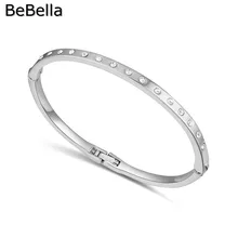 BeBella, Классический женский браслет, сделанный с чешскими кристаллами и родиевым покрытием, здоровый сплав для женщин и девушек, рождественский подарок