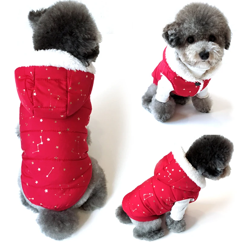 HEYPET Pet Dog Clothes For Chihuahua Soft Fur Winter Warm Hood Puppy