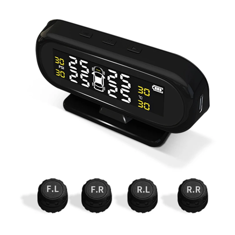 Умная Автомобильная Tpms ароматерапия система контроля давления в шинах Солнечная энергия цифровой ЖК-дисплей Автоматическая охранная сигнализация s шина P