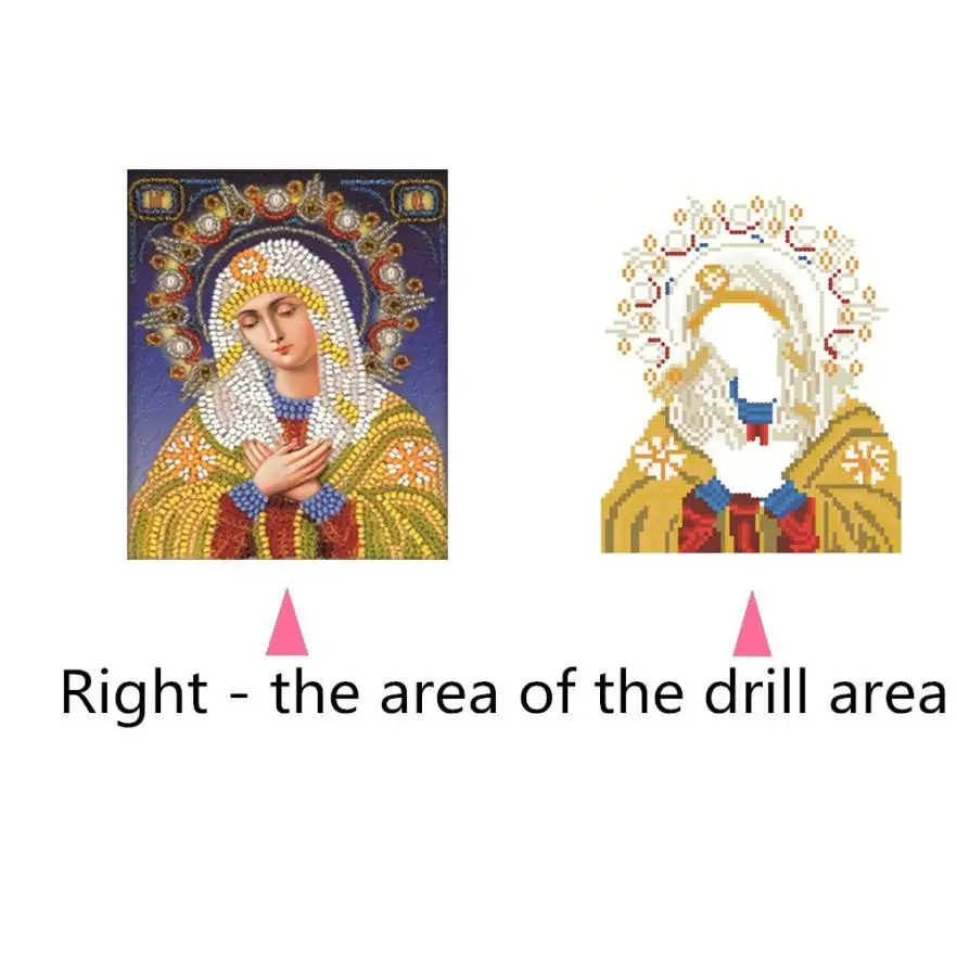 5D алмазная живопись картины холст 5d алмазная вышивка религия девушка крест украшения 12,20