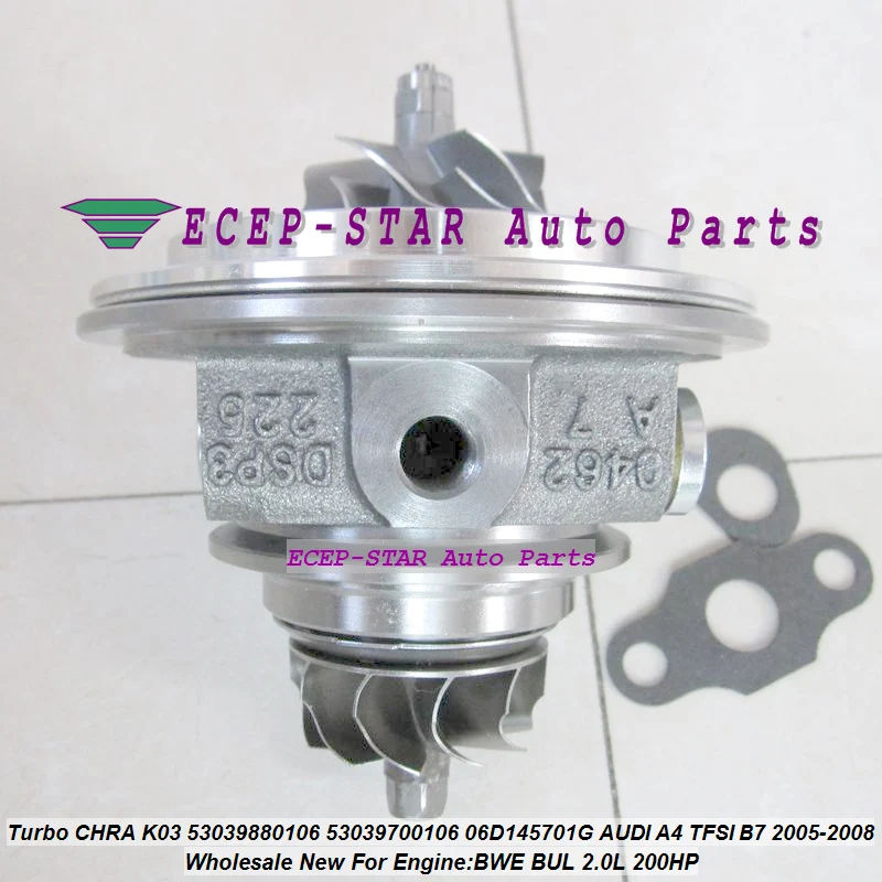 Turbo cartridge CHRA Core K03 106 53039880106 53039700106 06D145701G  For AUDI A4 A6 2.0L TFSI B7 05 BWE BUL S4 S6 4