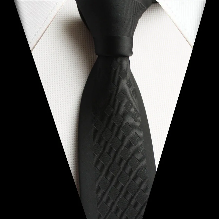 black neck tie