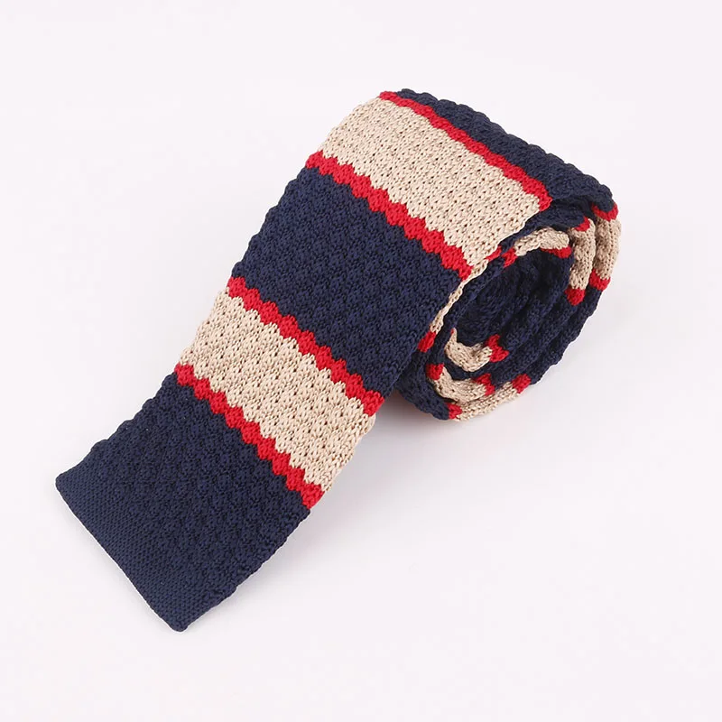 Mantieqingway Classic Design Striped Knit Necktie Slim 5cm Ties for Men ...