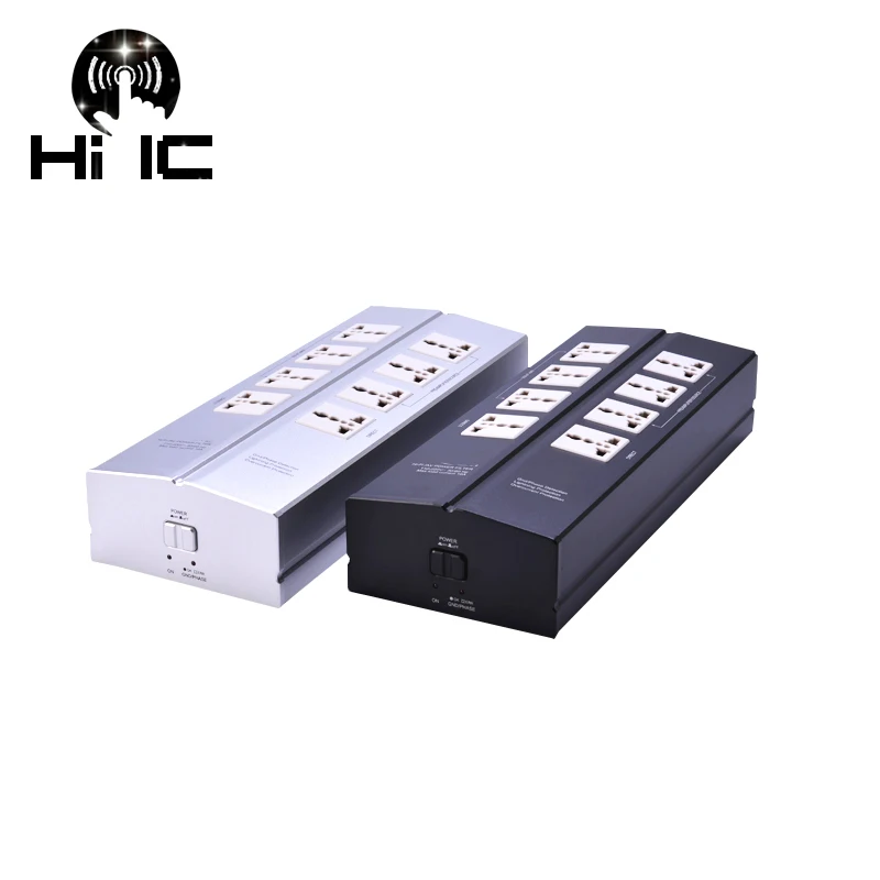 

AC110-240V High-quality Power Supply Filter Power Purifier Socket Lightning Protection Extension Socket For HiFi Audio