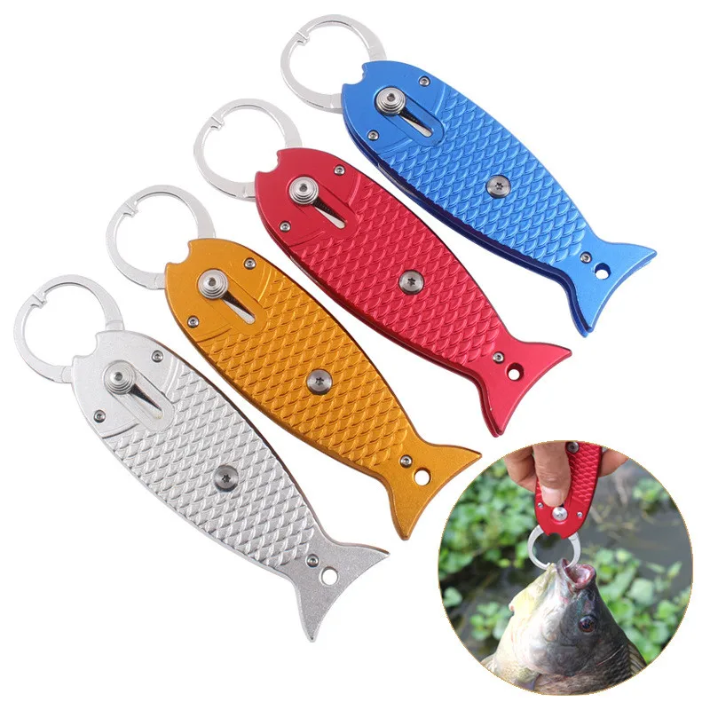 

Aluminum Alloy Fishing Grip Portable Fish Lip Gripper Trigger Lock