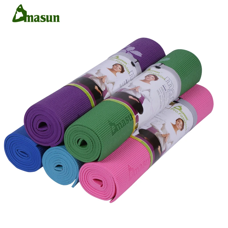 

6MM DMS0001 PVC Printed Yoga Mat Non Slip Thicken Foaming Fitness Exercise Mat Tasteless Comfortable Pilate Carpet Body Building