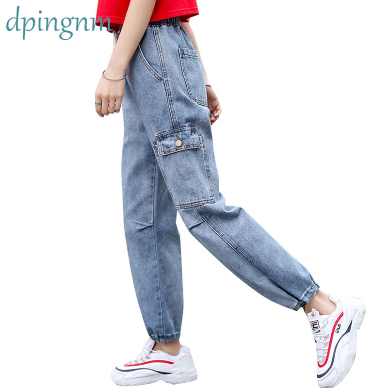 Women Summer 2019 Mom Jeans Jeans Casual Denim Pants Boyfriends Jeans Femme Trousers Ripped Jeans Vintage Retro