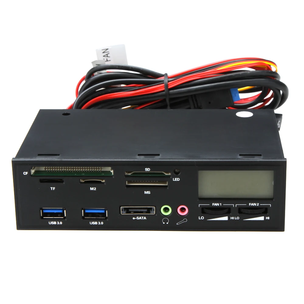 Professional Card Reader 5.25" Usb 3.0 E-sata All-in-1 Pc Media Dashboard  Multi-function Front Panel I/o Ports - Memory Card Readers & Adapters -  AliExpress