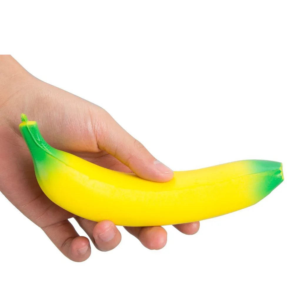 Yellow Banana Food Squishy Stress Reliever Slime toys Scented Squeeze Slow Rising Fun Toys For Kids