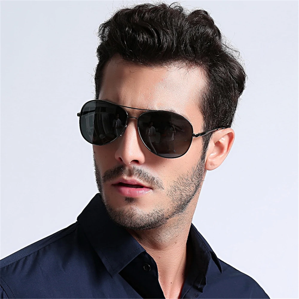 VIVIBEE Trend 2019 Pilot Style Sunglasses for Male Classic Black ...