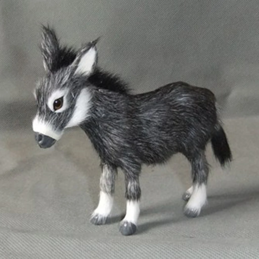 Realistic Burro Statue, Simulation Animal Model Toy for Kids, Educational Toy, Birthday Gift
