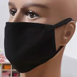 1Pcs Anti Dust Mouth Mask Cotton Blend 3-layer Nose Protection Mask Black Fashion Reusable Masks for Man Woman 1Pcs Anti Dust Mouth Mask Cotton Blend 3-layer Nose Protection Mask Black Fashion Reusable Masks for Man Woman