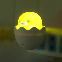 Популярная Ночная милые маленькая Желтая утка ночник детская спальня творческий мультфильм Декор лампы ЕС Plug