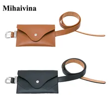 Mihaivina новые женские поясная сумка многофункциональный женщин сумка Мода Кожа Телефон талии сумки небольшой ремень сумки