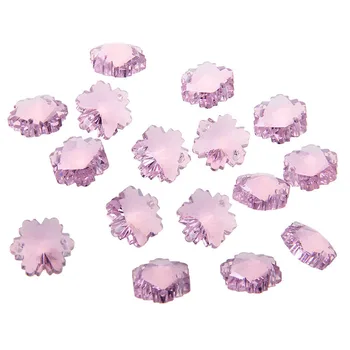 

Snowflake Pink Beads 14 MM Curtain DIY Material Hanging Pendant Accessories Crystal Chandelier Prisms Part Party Decor Tool