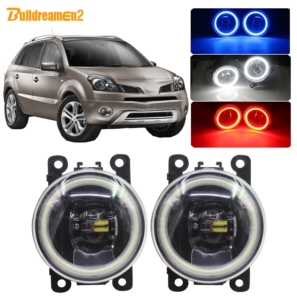 

Buildreamen2 For Renault Koleos HY Car LED Fog Light Angel Eye Daytime Running Light 12V 2008 2009 2010 2011 2012 2013 2014 2015