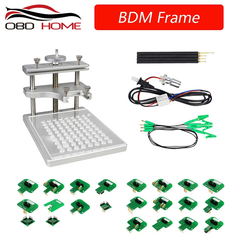 

Auto Diagnostic tool BDM FRAME with KTAG KESS KTM BDM Dimsport Probe Adapters Full Set LED BDM Frame 2 in 1 stainless ECU RAMP