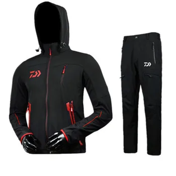 

Autumn Winter Outdoor Men Fishing Clothing Windproof Waterproof Anti Pollution Mountaineering Suits Professional Fishing Clothes