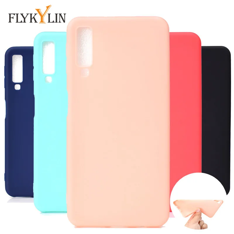 A7 2018 Мягкий ТПУ чехол на СПС Fundas Samsung Galaxy силиконовая кожа задняя крышка для Coque