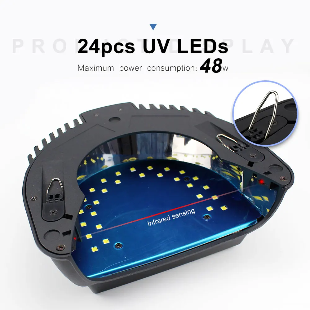 Лампа для ногтей Smart sensor 72 Вт УФ светодиодный полировщик машина с батареей для отверждения гель-терапии маникюрная лампа таймер лак для ногтей сушилка