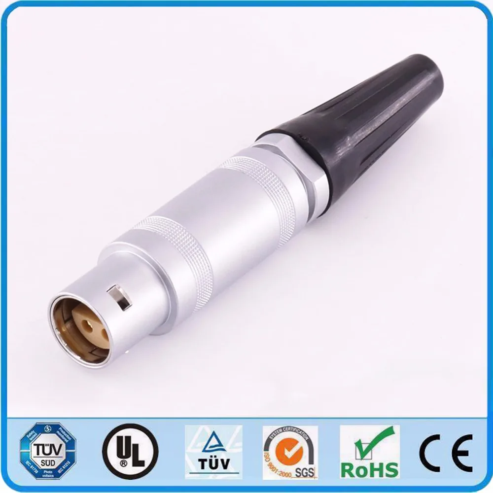 

LEMO Connector FFA 1S 2 3 4 5 6 Pin Half Moon Plug FFA.1S.250 Circular Push Pull Connector