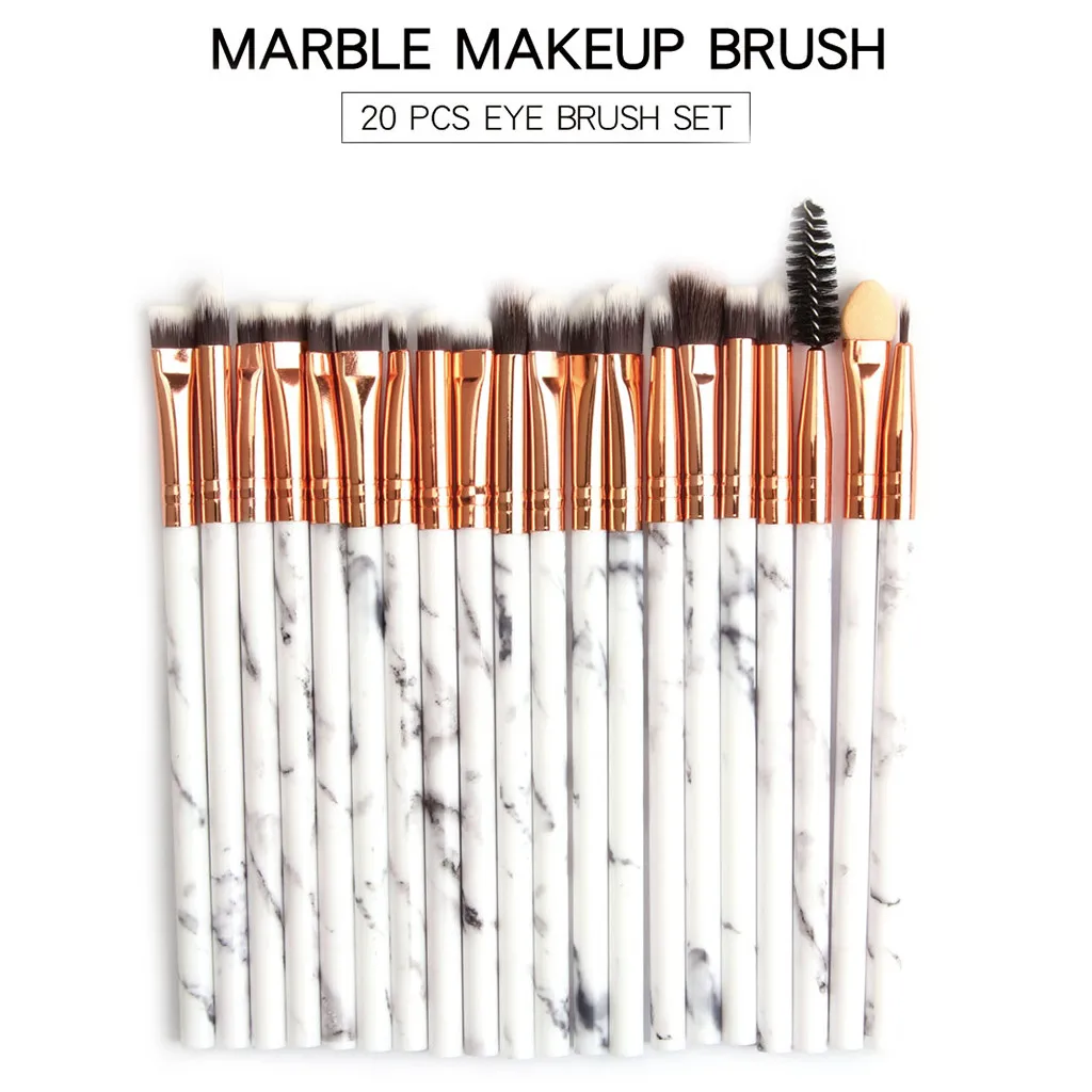 

MAANGE Multifunctional 20pcs Marbling Makeup Brushes Set Eyeshadow Eyeliner Concealer Brush set Mini Make Up Brush Tool Kit