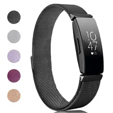 Correa magnética de acero inoxidable para Fitbit Inspire, repuesto de pulseras milanesas para Inspire, accesorios de reloj