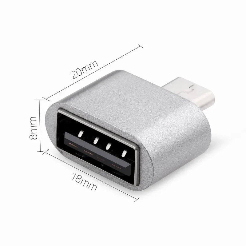 Мини Micro USB Мужской OTG к USB Женский адаптер конвертер для huawei Meizu Xiaomi Android смартфон планшет кабель серебро розовое золото