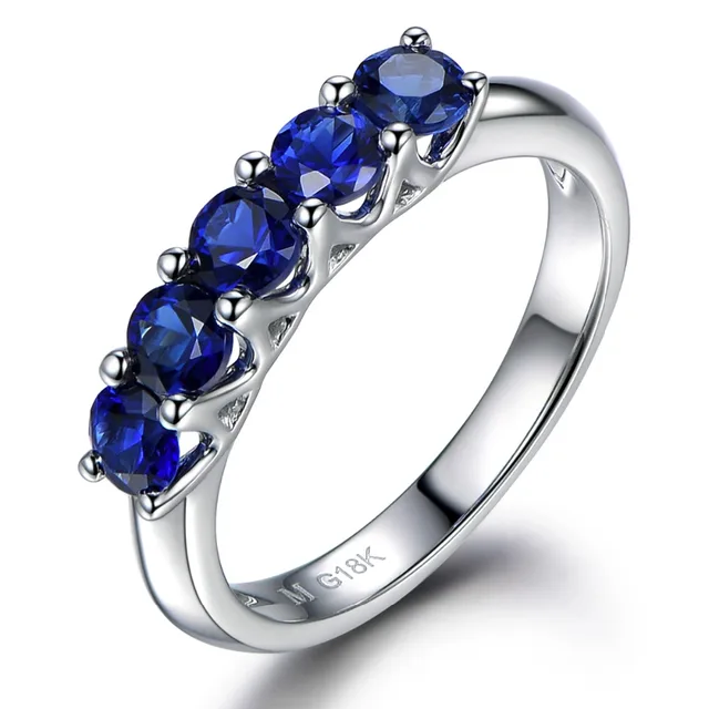 natural blue sapphire 14k white gold engagement ring wedding band anniversary gift women promise mens bands - Engagement Rings With Wedding Band Set natural blue sapphire 14k white gold engagement ring wedding band anniversary gift women promise mens bands - Engagement Rings With Wedding Band Set