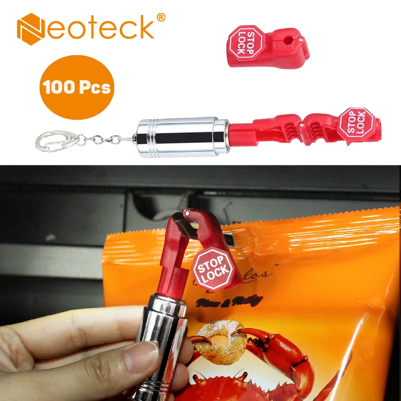 Защита от кражи пластиковый замок Neoteck 100 шт. с еврослотом|Замки| |