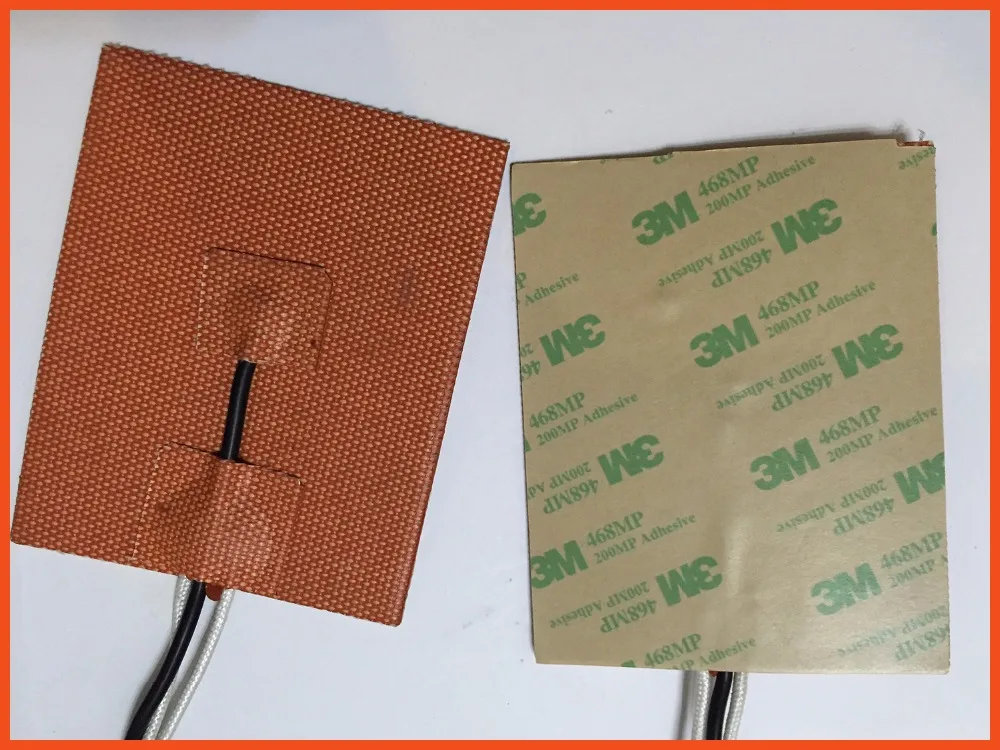 150x150mm 150w 12v Silicone Heater Pad For 3d Printer Heated Bed 3m Psa