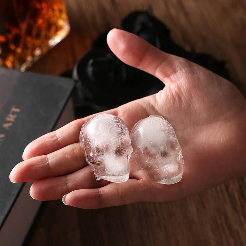 Whiskey Ice Cube Ball Maker Mold Skull Ice Mould Brick Round Bar Accessiories High Quality Random Color Ice Mold Kitchen Tools