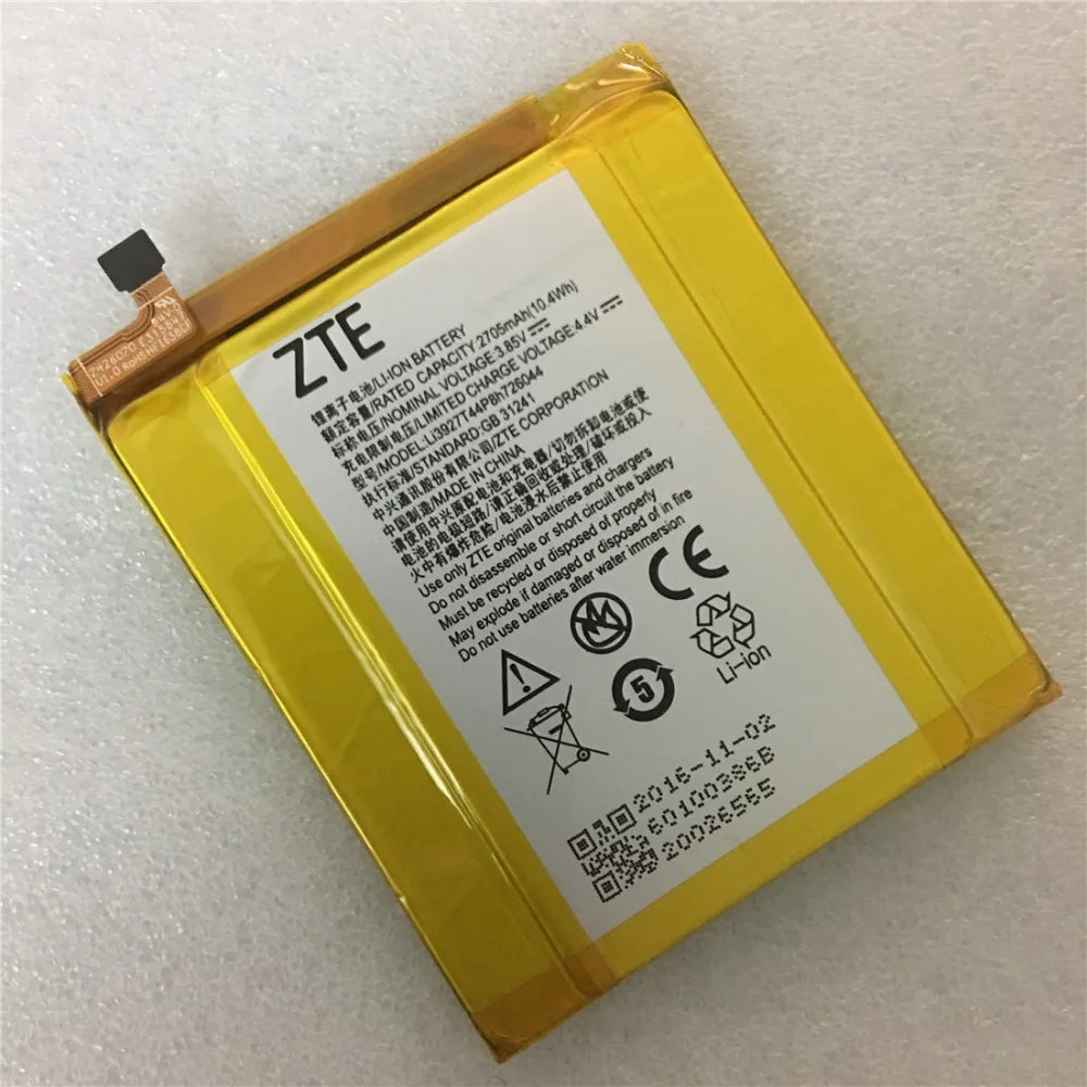 Высокое качество Li3927T44P8H726044 2705 мАч аккумулятор для телефона zte Axon 7 Mini 5,2 дюймов смартфон