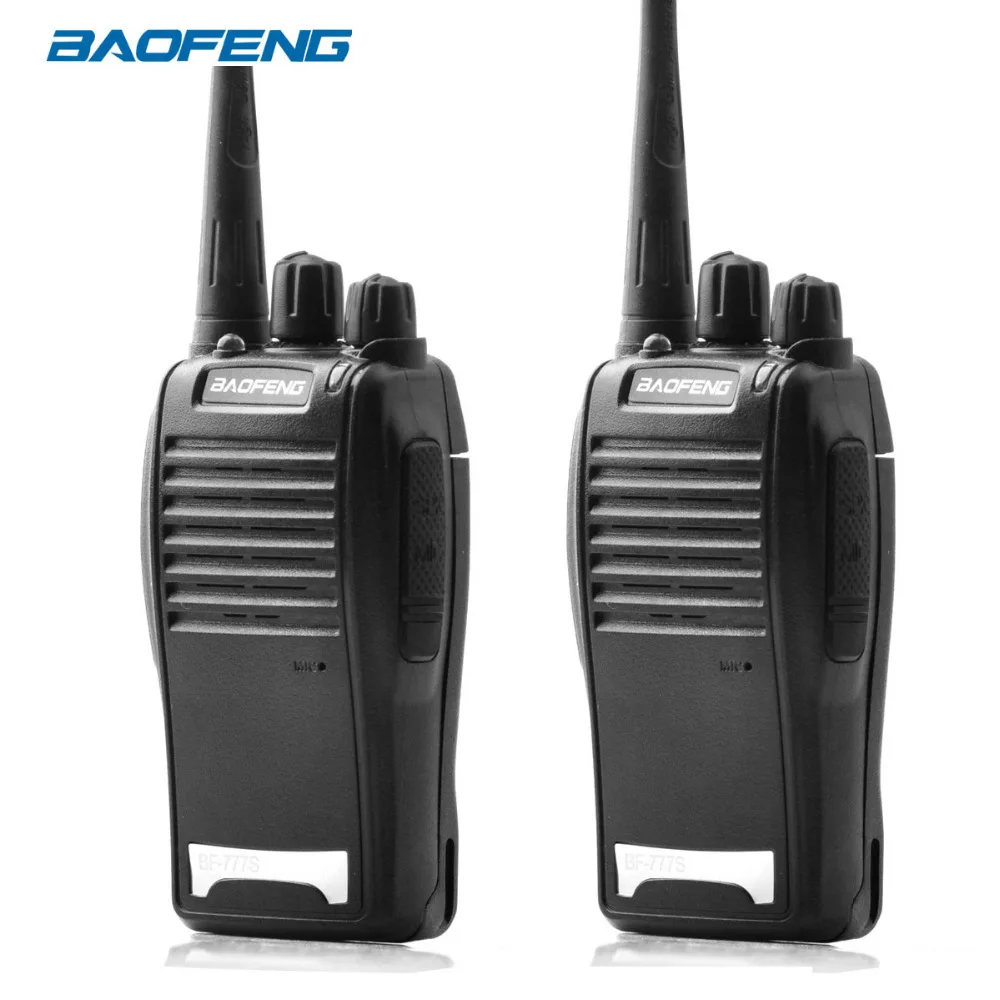

2Pcs Baofeng BF-777S Walkie Talkie 16CH Portable Radio Station UHF400-470MHZ Portable Ham Radio Flashlight Programmable CB Radio